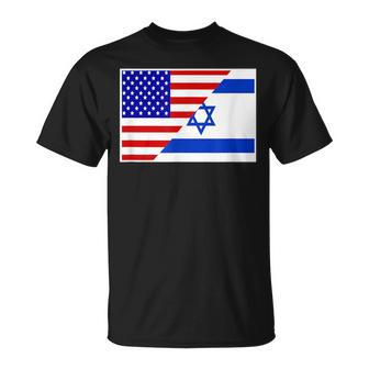 Israel And America Friendship Countries Flag Outfit T-Shirt - Monsterry DE