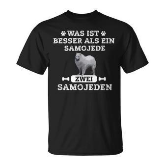 Was Ist Besser Als Ein Samoyed Zwei Samoyed T-Shirt - Geschenkecke