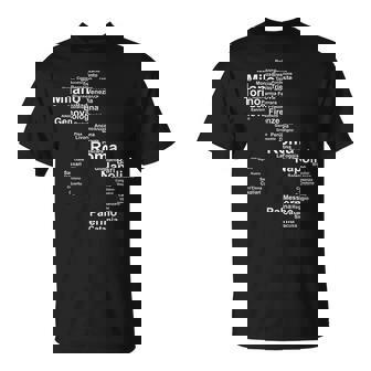 Italia Mapa Silueta Ciudades Roma Milániaje Italiano Camiseta unisex - Regaloses