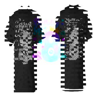 It's My 8Th Bday Mermaid Birthday Girls 8 Years Old T-Shirt | Mazezy
