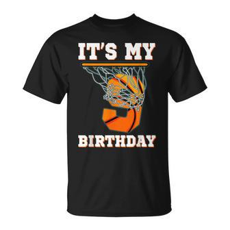 It's My 9Th Birthday Basketball Boy Party 9 Years Old T-Shirt - Monsterry CA