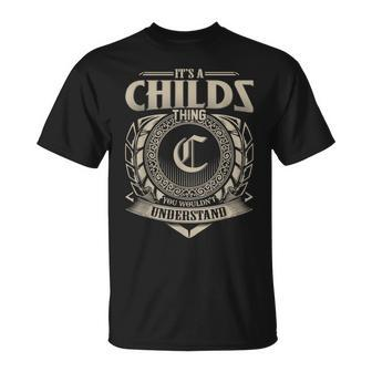 It's A Childs Thing You Wouldn't Understand Name Vintage T-Shirt - Seseable