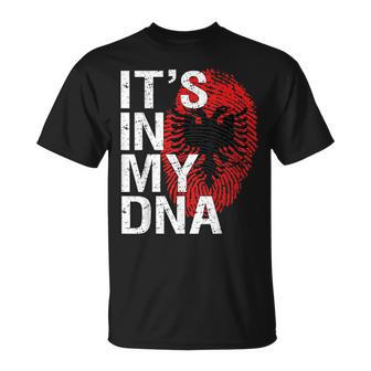 It's In My Dna Albanian Patriot Proud Albania Flag T-Shirt - Thegiftio UK