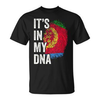 Its In My Dna Eritrea Flag Eritrean Roots Pride Genetic T-Shirt - Thegiftio UK