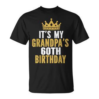 It's My Grandpa's 60Th Birthday 60 Years Old Men T-Shirt - Monsterry