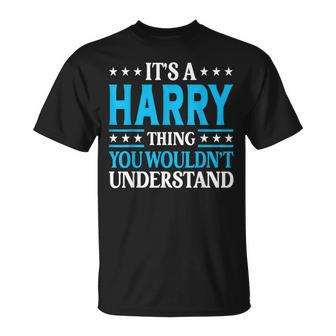 It's A Harry Thing Surname Team Family Last Name Harry T-Shirt - Seseable