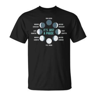 It's Just A Phase Lunar Eclipse Astronomy Moon Phase T-Shirt - Monsterry CA