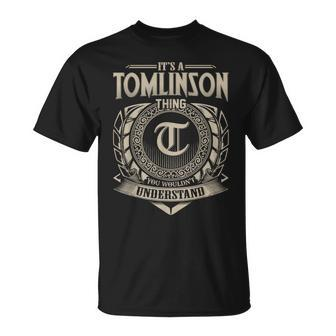 It's A Tomlinson Thing You Wouldn't Understand Name Vintage T-Shirt - Monsterry