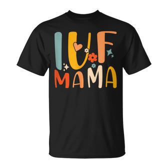 Ivf Mama Rainbow Ivf Mom Groovy Transfer Day T-Shirt - Monsterry UK