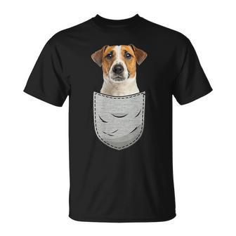 Jack Russell Terrier Jrt Chest Bag Pocket Dog Owners T-Shirt - Monsterry
