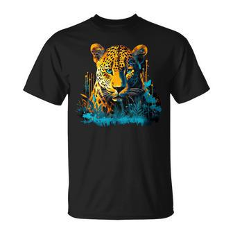 Jaguar Head Wildlife T-Shirt - Monsterry