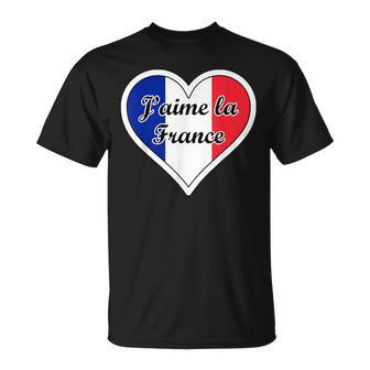 J'aime La France Flag I Love French Culture Paris Francaise T-Shirt - Monsterry CA