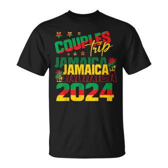 Jamaica Couples Trip Anniversary Vacation 2024 Caribbean T-Shirt - Monsterry