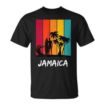 Jamaica Holiday Vacation Souvenir Retro Surfing T-Shirt - Thegiftio UK