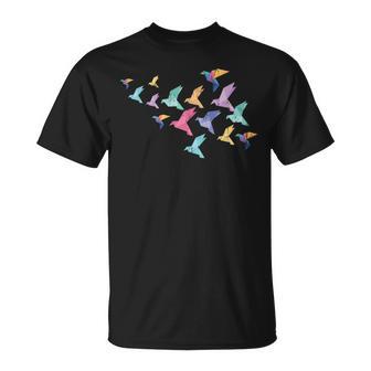 Japanese Culture Crane Origami Master Colorful Origami T-Shirt - Monsterry CA