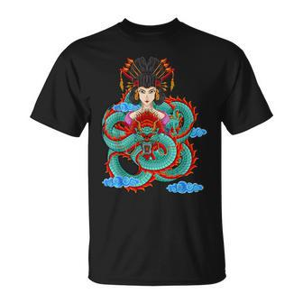 Japanese Dragon With Geisha T-Shirt - Thegiftio UK