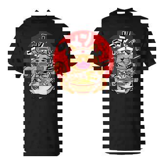Japanese Ramen Noodles Anime Japan Cat T-Shirt - Thegiftio