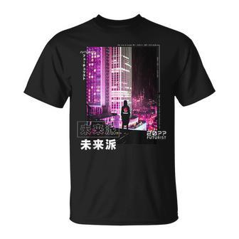 Japanese Retro Cyberpunk Aesthetic In Asian Cyberpunk T-Shirt - Thegiftio UK