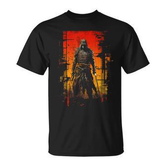 Japanese Samurai Cool Retro Vintage Distressed Vibes 12 T-Shirt - Monsterry