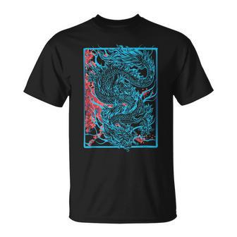 Japanischer Drache Mit Kirschblüten Und Sakura And Dragon T-Shirt - Geschenkecke