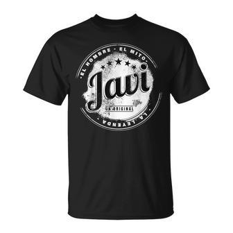 Javi El Hombre El Mito La Leyend Javi Nombre Camiseta unisex - Regaloses