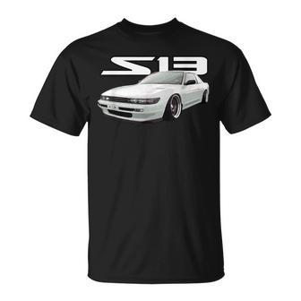 Jdm Car S13 240 180 Drift Coupé Super White T-Shirt - Monsterry CA