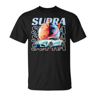 Jdm Supra Space Theme Car Lover Japan Graphic T-Shirt - Thegiftio UK