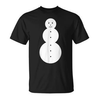 Jeezy Snowman Angry Snowman T-Shirt - Monsterry