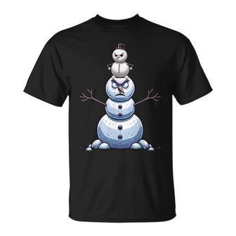 Jeezy Snowman Angry Snowman T-Shirt - Monsterry DE