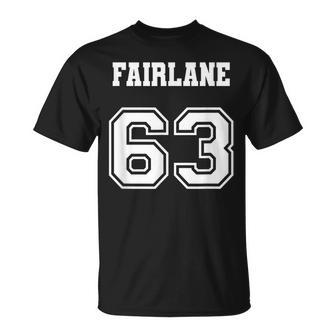 Jersey Style 63 1963 Fairlane Old School Classic Muscle Car T-Shirt - Monsterry