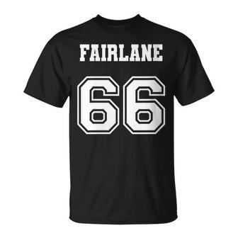 Jersey Style 66 1966 Fairlane Old School Classic Muscle Car T-Shirt - Monsterry AU