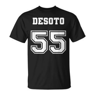 Jersey Style Desoto De Soto 55 1955 Antique Classic Car T-Shirt - Monsterry CA