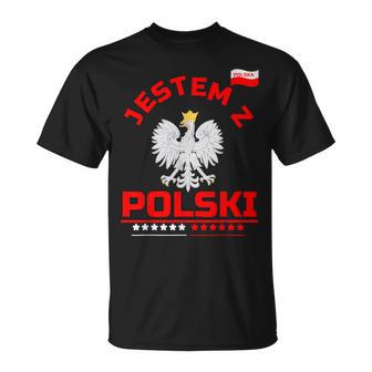 Jestem Z Polski Je Suis De Pologne Drapeau De Pologne Polska T-Shirt - Cadeauxyz
