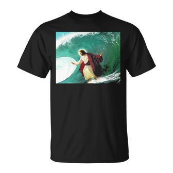 Jesus Walking Water Evangelical Christian T-Shirt | Mazezy