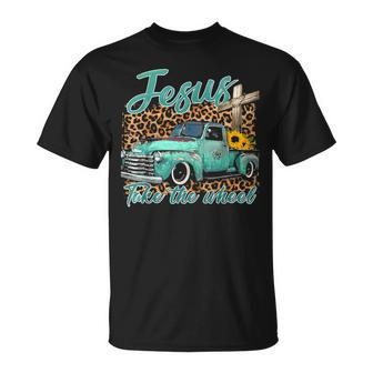 Jesus Take The Wheel Inspirational Quotes For Christian T-Shirt - Seseable