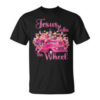 Jesus Take The Wheel Truck God Believer T-Shirt | Mazezy