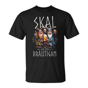 Jga Vikings Skal Auf Den Bräutigam Vikings T-Shirt - Seseable