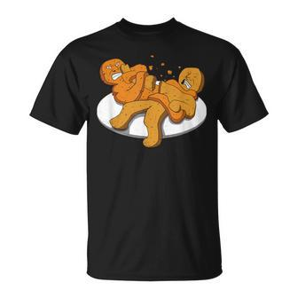 Jiu Jitsu Gingerbread In Armbar Skill Bjj T-Shirt - Monsterry DE