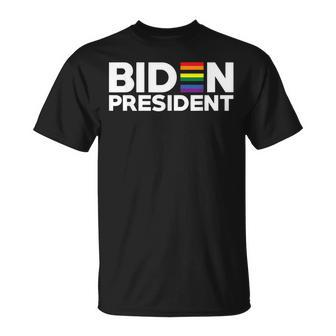 Joe Biden For President Lgbt Gay Pride Rainbow T-Shirt - Monsterry CA