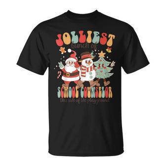 Jolliest Bunch Of School Counselor Side Of The Playground T-Shirt - Seseable