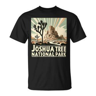 Joshua Tree National Park Vintage Hiking Camping Outdoor T-Shirt | Mazezy DE