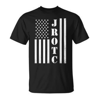 Jrotc American Flag Jrotc Veteran T-Shirt - Monsterry