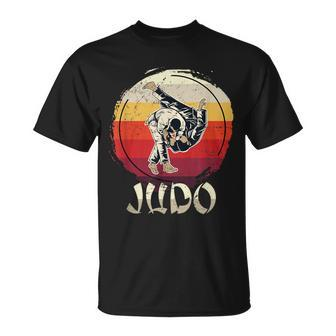 Judoka Sparring Retro Judo T-Shirt - Seseable