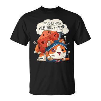Juego De Rol Divertido De Todo El Gato Fino Juego De Rol Rpg Camiseta unisex - Regaloses