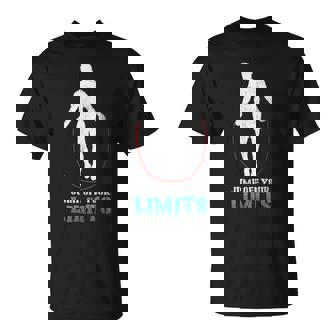 Jump Off Your Limits Rope Jumping T-Shirt - Monsterry