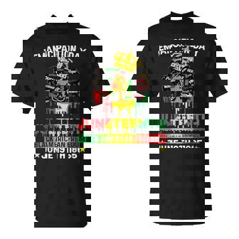 Junenth African Black American Freedom 1865 T-Shirt | Mazezy