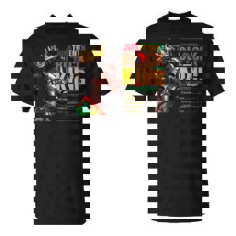 Junenth Black King 1865 African Nutritional Facts T-Shirt - Thegiftio UK