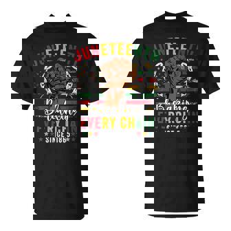 Junenth For Breaking Every Chain American Flag T-Shirt - Seseable