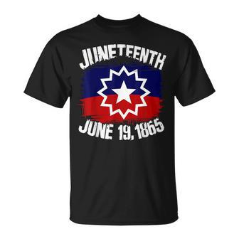 Junenth Flag June 19Th 1865 Junenth Black Freedom Day T-Shirt - Monsterry DE