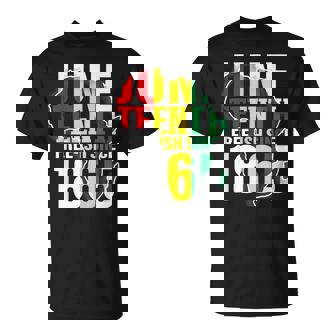 Junenth Free-Ish Since 1865 T-Shirt - Seseable